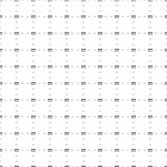 Fototapeta na wymiar Square seamless background pattern from black credit card symbols are different sizes and opacity. The pattern is evenly filled. Vector illustration on white background