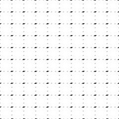 Square seamless background pattern from geometric shapes are different sizes and opacity. The pattern is evenly filled with small black saturn symbols. Vector illustration on white background