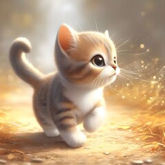 beautiful and cute cat. generative ai. 4k