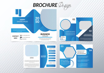 Business brochure design multi-page.