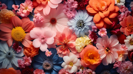 Aerial view of flowers