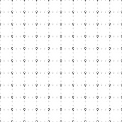 Square seamless background pattern from geometric shapes are different sizes and opacity. The pattern is evenly filled with small black venus symbols. Vector illustration on white background