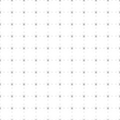 Square seamless background pattern from geometric shapes are different sizes and opacity. The pattern is evenly filled with small black hockey symbols. Vector illustration on white background