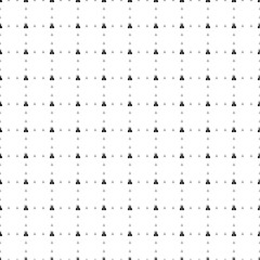 Square seamless background pattern from geometric shapes are different sizes and opacity. The pattern is evenly filled with small black set of giftss. Vector illustration on white background