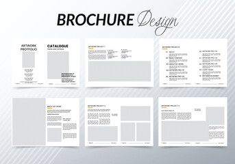 Simple and minimal brochure design.