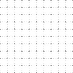 Square seamless background pattern from black roundabout signs are different sizes and opacity. The pattern is evenly filled. Vector illustration on white background
