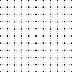 Square seamless background pattern from geometric shapes are different sizes and opacity. The pattern is evenly filled with small black police badge symbols. Vector illustration on white background