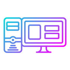 Fototapeta premium Computer Icon