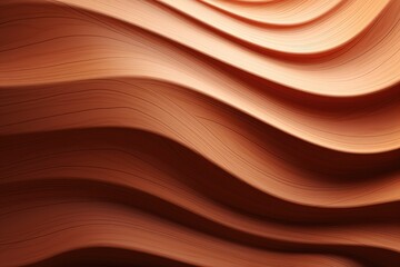 3D wood waves background - generative ai