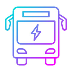 Obraz premium Electric Bus Icon