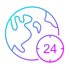 24 Hours News Icon