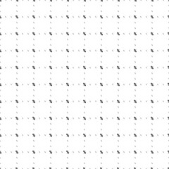 Square seamless background pattern from geometric shapes are different sizes and opacity. The pattern is evenly filled with small black percent symbols. Vector illustration on white background