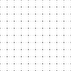 Square seamless background pattern from geometric shapes are different sizes and opacity. The pattern is evenly filled with small black mushrooms symbols. Vector illustration on white background