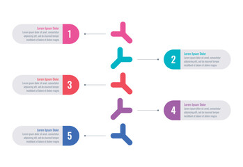 geometric infographic template. five options infographic template. internet, business, book, education, annual report, magazine infographic template