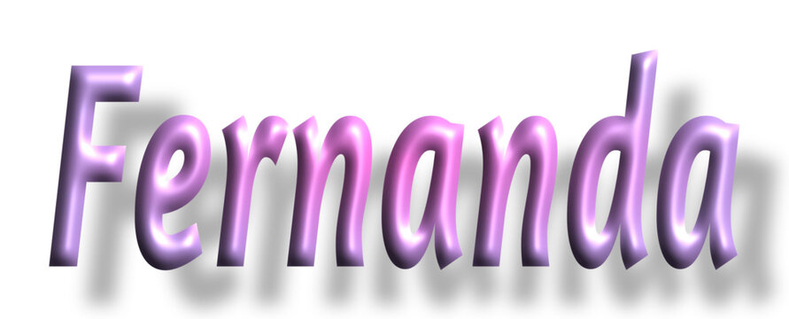 Fernanda - pink color - female name - ideal for websites, emails, presentations, greetings, banners, cards, books, t-shirt, sweatshirt, prints, cricut, silhouette,