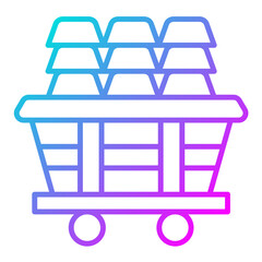 Gold Cart Icon