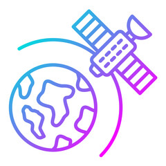 Satellite Earth Icon