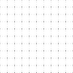 Square seamless background pattern from black mallet symbols are different sizes and opacity. The pattern is evenly filled. Vector illustration on white background