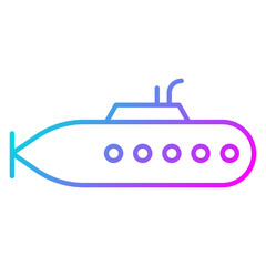 Obraz premium Submarine Icon