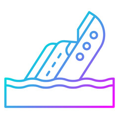 Boat Sink Icon