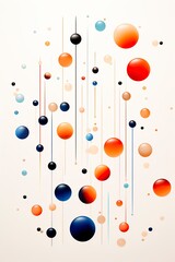 A vivid multicolored abstract beckons with circles and elongated stripes, a burst of cheerful dots dancing across frame.