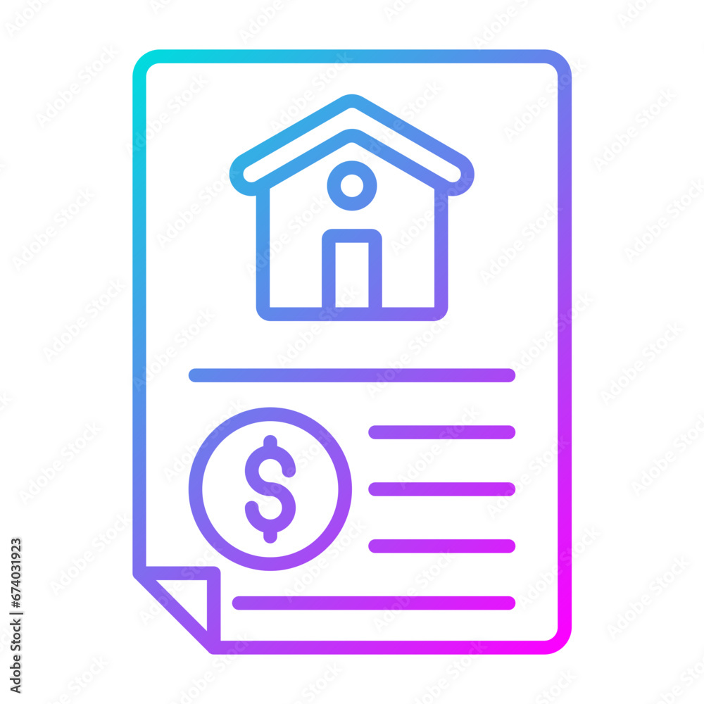 Poster house payment icon