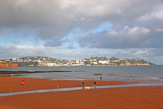 Paignton beach in Torbay, Devon