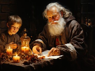 Santa Claus writes a letter