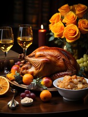 christmas table setting