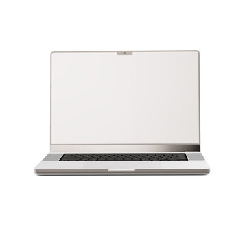 a laptop image isolated on a white background