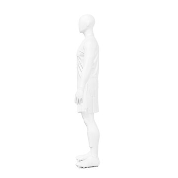 an image of a mannequin with a Men’s Full Soccer Goalkeeper Kit isolated on a white background