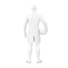 an image of a mannequin with Men’s Full Soccer Goalkeeper Kit With Ball isolated on a white background