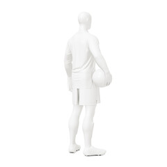 an image of a mannequin with Men’s Full Soccer Goalkeeper Kit With Ball isolated on a white background