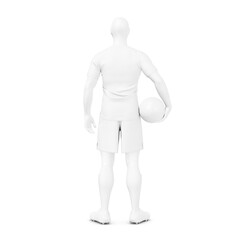 a image of a mannequin Men’s Full Soccer Kit with Ball isolated on a white background