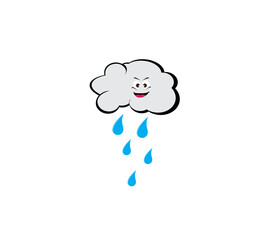 image of a cloud with a cloudy face