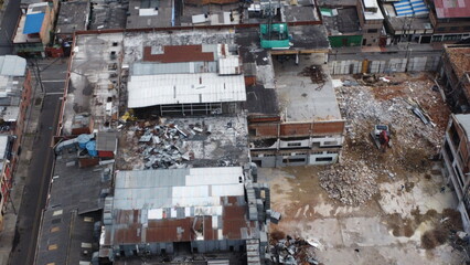 aerial photography of Bogota, neighborhoods and streets