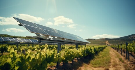 a large number of solar panels in a field, in the style of delicately rendered landscapes