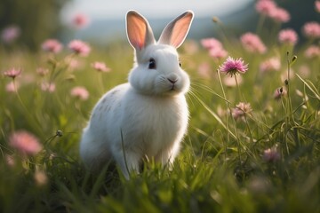 Emerald Hills Serenity: The Grace of a Countryside Bunny