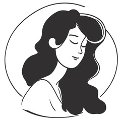 silhouette of a girl