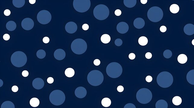 Navy Blue Pattern of Dots. Colorful Wallpaper