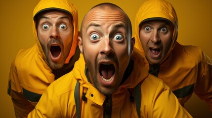 Three Men Behind Wearing National German , Bright Background, Background Hd