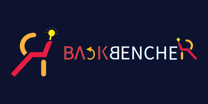 vector BACKBENCHER logo design template 