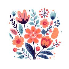 Flat flower illustration