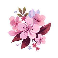 Fototapeta premium Flat flower illustration