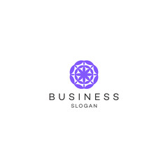 Floral   logo design digital technology consultant corporate abstract  round circle geomantic international typography nature health Financial education people energy 