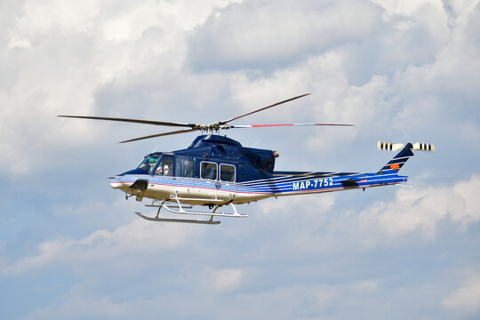 September 16, 2023, Skopje,  Macedonia, Stenkovec Sports Airport, a Grand Airshow was held. The police helicopter forces of Macedonia showed themselves with   Bell 412 and Bell 206 machines.