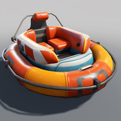 Bumper boat. Inflatable boat. Electric water bumper boat. Lifeboat.