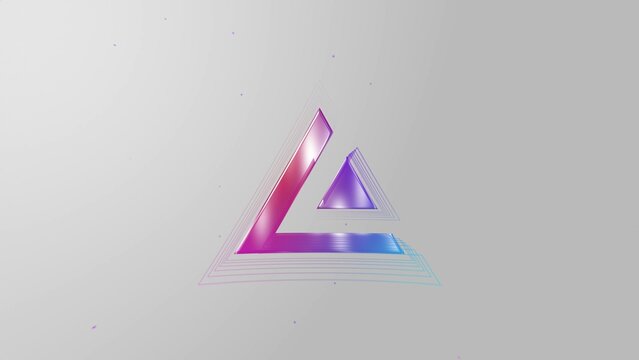 Colorful Clean Particles Logo Reveal