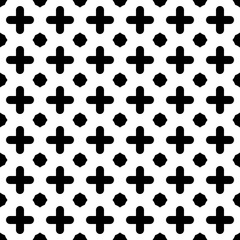 Seamless surface pattern design with quatrefoil figures. Oriental traditional ornament with repeated rounded shapes. Window tracery wallpaper. Grid motif. Digital paper abstract. Vector illustration.