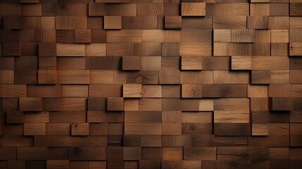 Fototapeta premium Realistic textured brown wood background. a wooden plank with a detailed texture backdrop